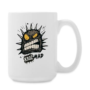 Wütendes Monster  - Große Tasse 440 ml - Weiß - Rechts