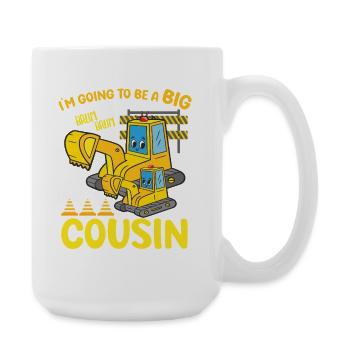 Grande conception d’excavatrice de constructeur - Grande tasse 440 ml - blanc - Droite