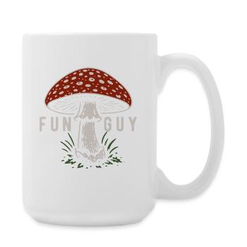 Fliegenpilz Funguy - Pilze - Spruch - Große Tasse 440 ml - Weiß - Rechts