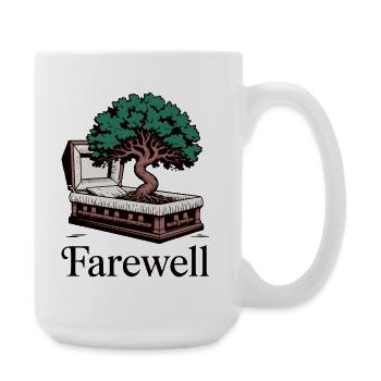 Conception de l'arbre de vie commémoratif - Grande tasse 440 ml - blanc - Droite
