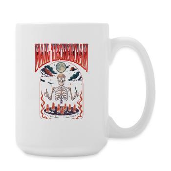 Nail designer Nail technician Halloween - Large Mug 440 ml - white - Right