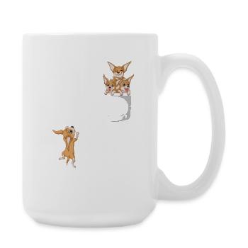 Chihuahua Dog Pocket - Large Mug 440 ml - white - Right