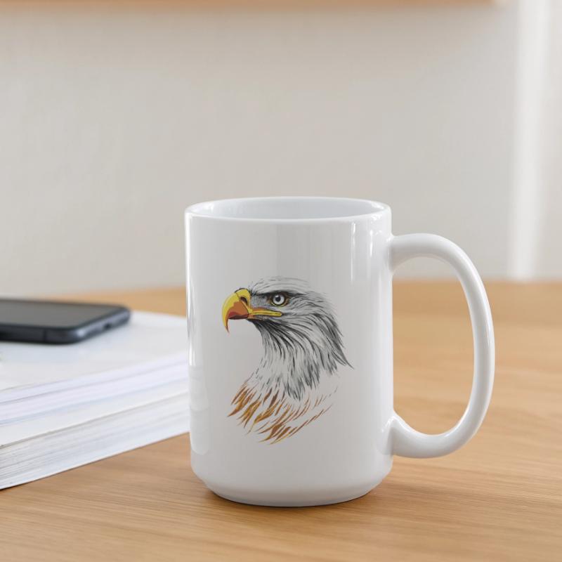 Eagle Bald Eagle Golden Eagle White-tailed Eagle Large Mug 440 ml