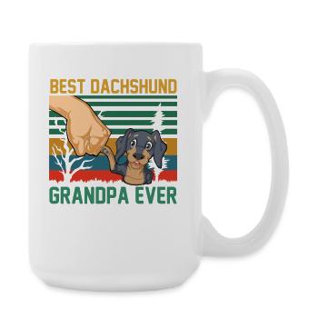 Papi teckel - Grande tasse 440 ml - blanc - Droite