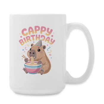  Cappy Geburtstag Capybara Ramen CAPPY BIRTHDAY - Große Tasse 440 ml - Weiß - Rechts