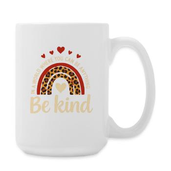 T-shirt orange « Unity Day » | T-shirt arc-en-ciel « Be Kind » - Grande tasse 440 ml - blanc - Droite