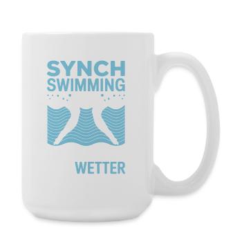 Natation synchronisée Natation artistique Sports nautiques - Grande tasse 440 ml - blanc - Droite