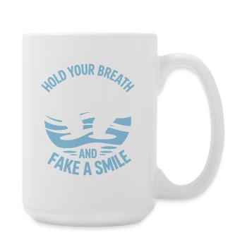 Synchronschwimmen Kunstschwimmen Wassersport - Große Tasse 440 ml - Weiß - Rechts