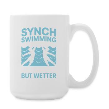 Natation synchronisée Natation artistique Sports nautiques - Grande tasse 440 ml - blanc - Droite