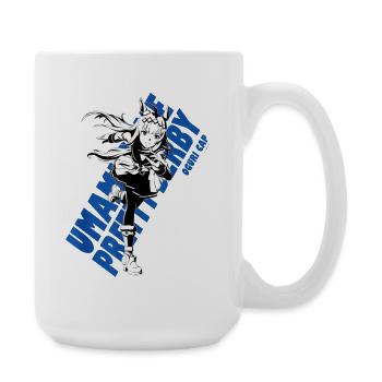 Manga-Heldin mit dynamischem Stil - Große Tasse 440 ml - Weiß - Rechts