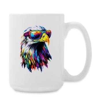 Eagle Bald Eagle Golden Eagle White-tailed Eagle - Large Mug 440 ml - white - Right