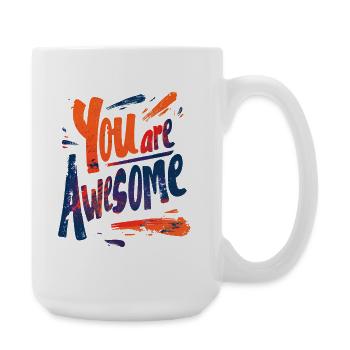 You Are Awesome - Large Mug 440 ml - white - Right