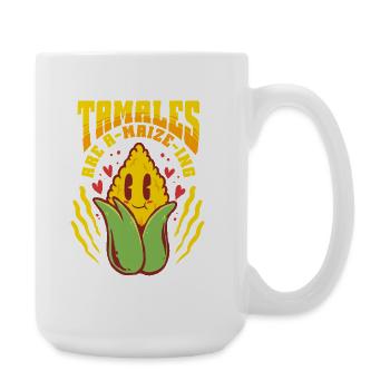 Les tamales sont un vrai délice - Grande tasse 440 ml - blanc - Droite