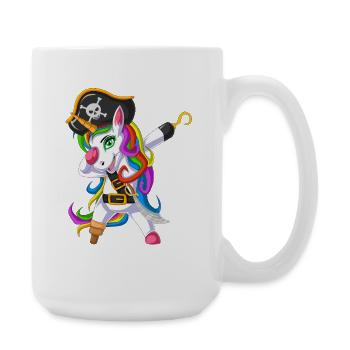 Licorne drôle , Licorne mignonne - Grande tasse 440 ml - blanc - Droite