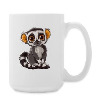 lémurien - Grande tasse 440 ml - blanc - Droite