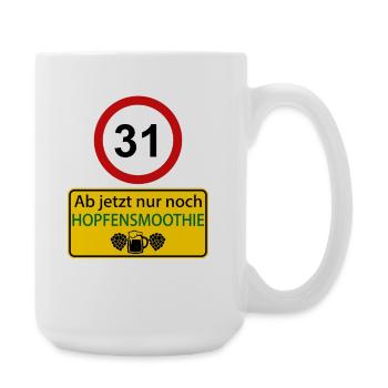 31 From now on only hop smoothie - Large Mug 440 ml - white - Right