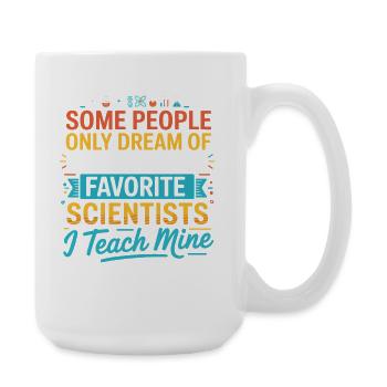 Science Lover Saying - Large Mug 440 ml - white - Right