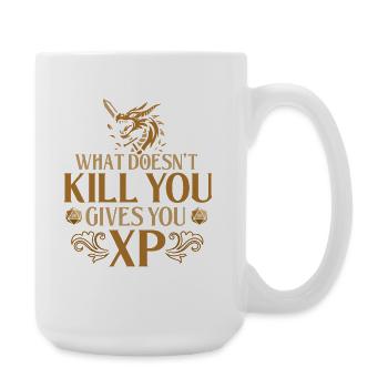 Ce qui ne vous tue pas vous donne de l’humour de joueur de RPG XP - Grande tasse 440 ml - blanc - Droite