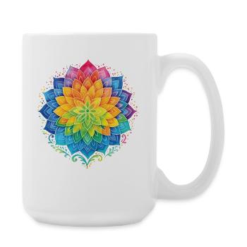 Achtsamkeit Affirmation Emotionale Resilienz - Große Tasse 440 ml - Weiß - Rechts