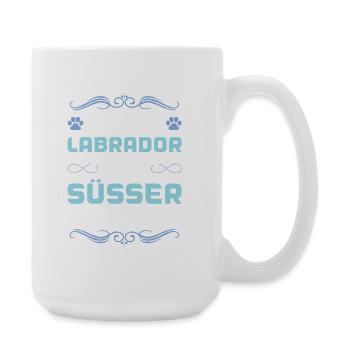 labrador hund spruch - Große Tasse 440 ml - Weiß - Rechts