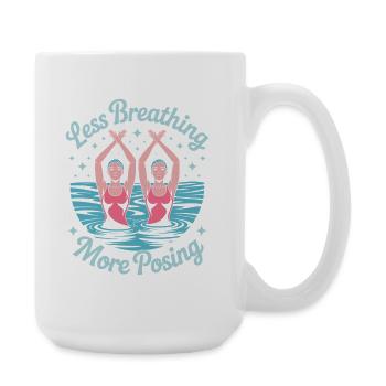Synchronschwimmen Kunstschwimmen Wassersport - Große Tasse 440 ml - Weiß - Rechts