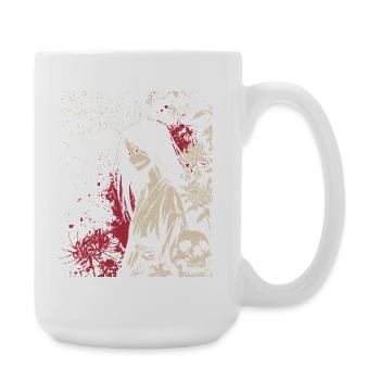 Fille d'anime d'horreur japonaise au look démoniaque - Grande tasse 440 ml - blanc - Droite