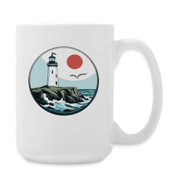 lighthouse - Large Mug 440 ml - white - Right