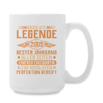16. Geburtstag - Legende seit 2009 - Große Tasse 440 ml - Weiß - Rechts