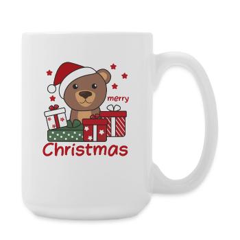 Bear Christmas Gift Winter Animals Bears - Large Mug 440 ml - white - Right