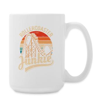 Rollercoaster Junkie - Roller Coaster - Loop - Large Mug 440 ml - white - Right