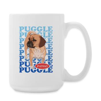 Puggle Dog Owner Gift - Large Mug 440 ml - white - Right