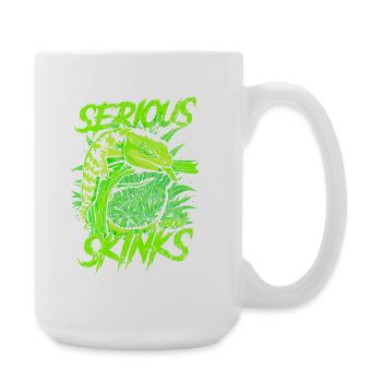 Ernsthaft über Blauzungenskinke Reptilienhalter - Große Tasse 440 ml - Weiß - Rechts