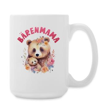 Werdende Mutter BÄRENMAMA Lustiges - Große Tasse 440 ml - Weiß - Rechts