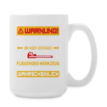 Heating Engineer Heating Construction Plumber Plumber - Large Mug 440 ml - white - Right