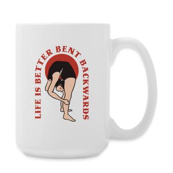 Kontorsionist Kontorsion - Große Tasse 440 ml - Weiß - Rechts