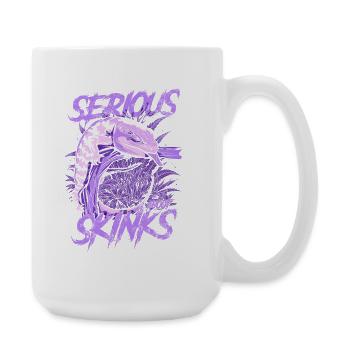 Ernsthaft über Blauzungenskinke Reptilienhalter - Große Tasse 440 ml - Weiß - Rechts