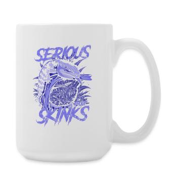 Ernsthaft über Blauzungenskinke Reptilienhalter - Große Tasse 440 ml - Weiß - Rechts
