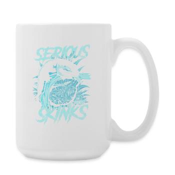 Ernsthaft über Blauzungenskinke Reptilienhalter - Große Tasse 440 ml - Weiß - Rechts