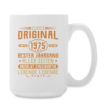 Genuine original since 1975 - 50th birthday - Large Mug 440 ml - white - Right