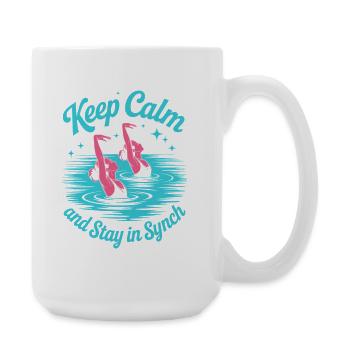Natation synchronisée Natation artistique Sports nautiques - Grande tasse 440 ml - blanc - Droite