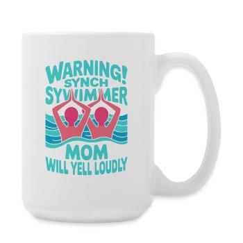 Natation synchronisée Natation artistique Sports nautiques - Grande tasse 440 ml - blanc - Droite