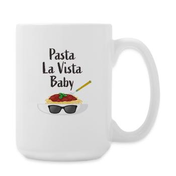 Humorous pasta look design for babies - Large Mug 440 ml - white - Right