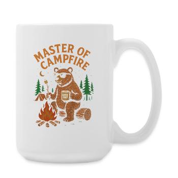 Master of the Campfire - Large Mug 440 ml - white - Right