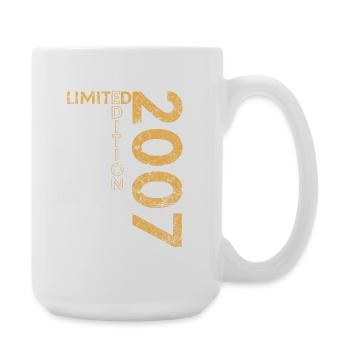 Limited Edition 2007 18. Geburtstag Geschenk - Große Tasse 440 ml - Weiß - Rechts
