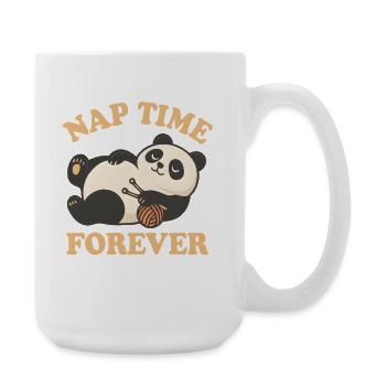 Panda – L'heure de la sieste pour toujours - Grande tasse 440 ml - blanc - Droite