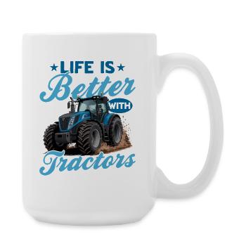 Tractor Kids Farm Lifestyle - Large Mug 440 ml - white - Right