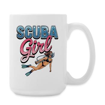 Conception de plongée sous-marine pour fille - Grande tasse 440 ml - blanc - Droite