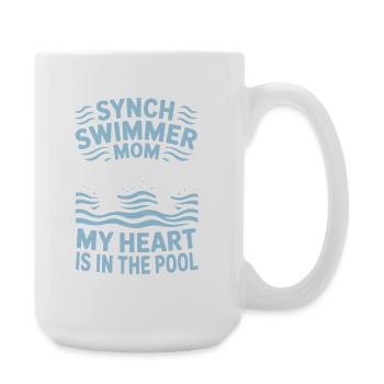 Natation synchronisée Natation artistique Sports nautiques - Grande tasse 440 ml - blanc - Droite