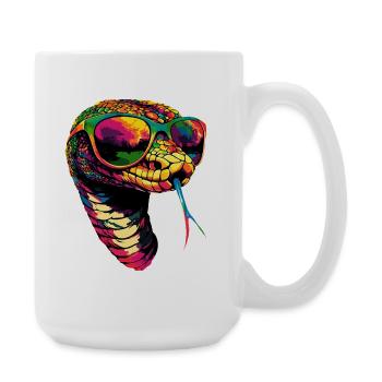 snake, python, cobra, rattlesnake, snakes - Large Mug 440 ml - white - Right