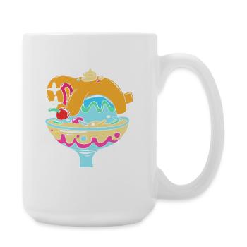 Gingerbread Christmas Gingerbread Man - Large Mug 440 ml - white - Right